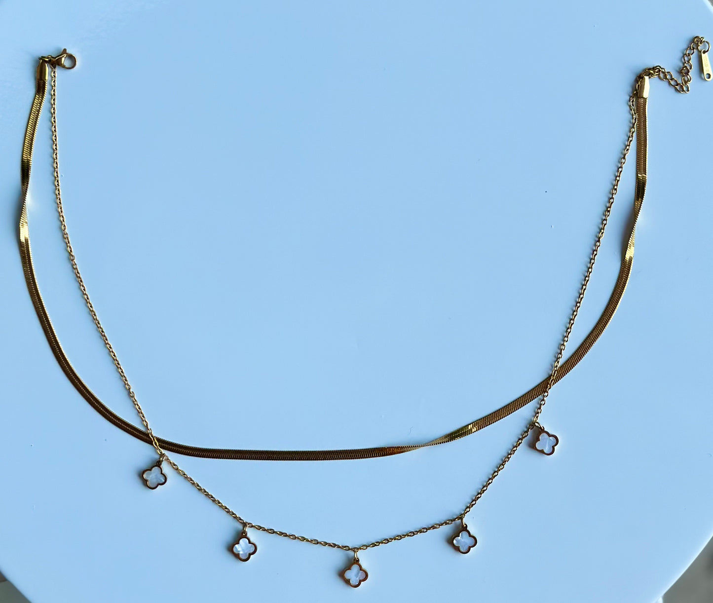 2 in 1 Layered Clover Necklace