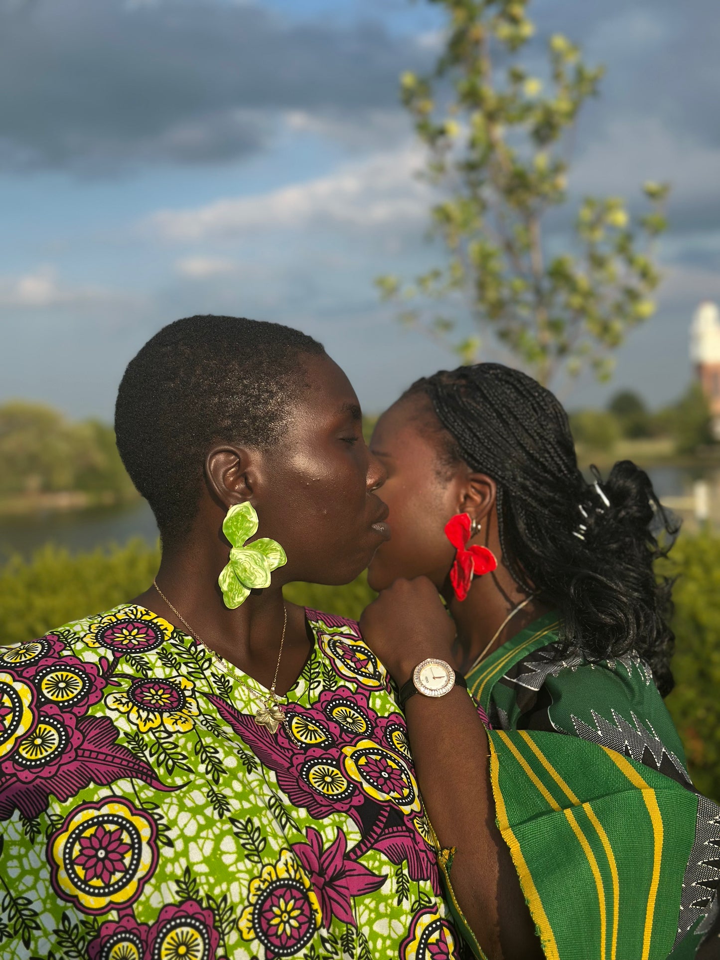 Statement Floral Earrings