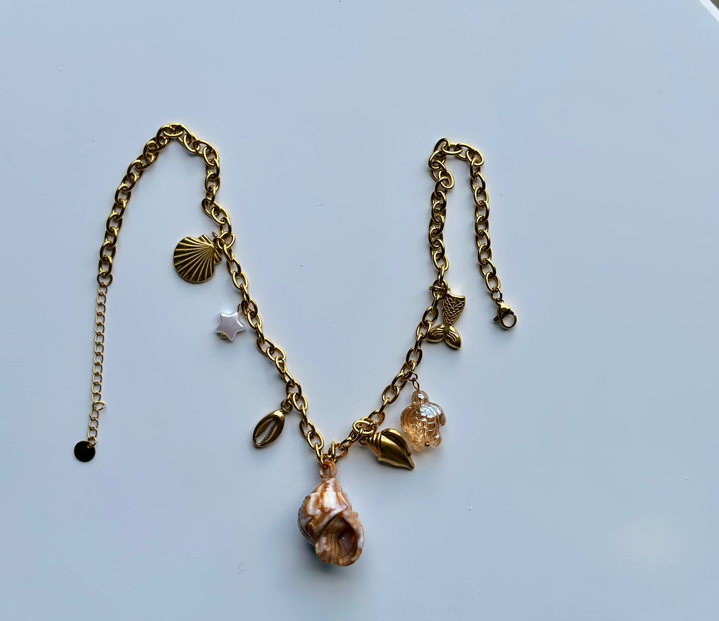 Seashell Charm Necklace