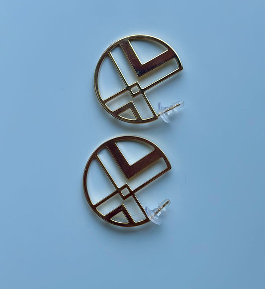 Geometric circle Earrings