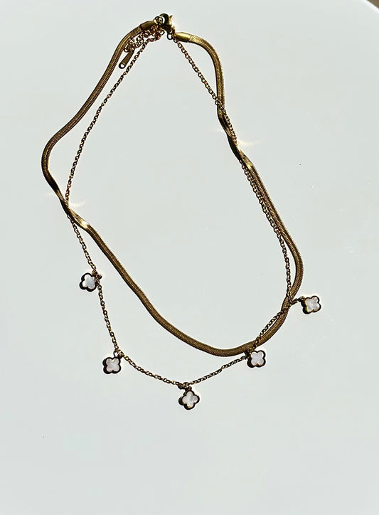 2 in 1 Layered Clover Necklace