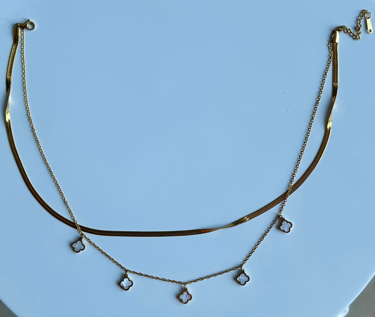 2 in 1 Layered Clover Necklace