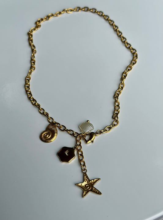 Ocean-Inspired Charm Necklace