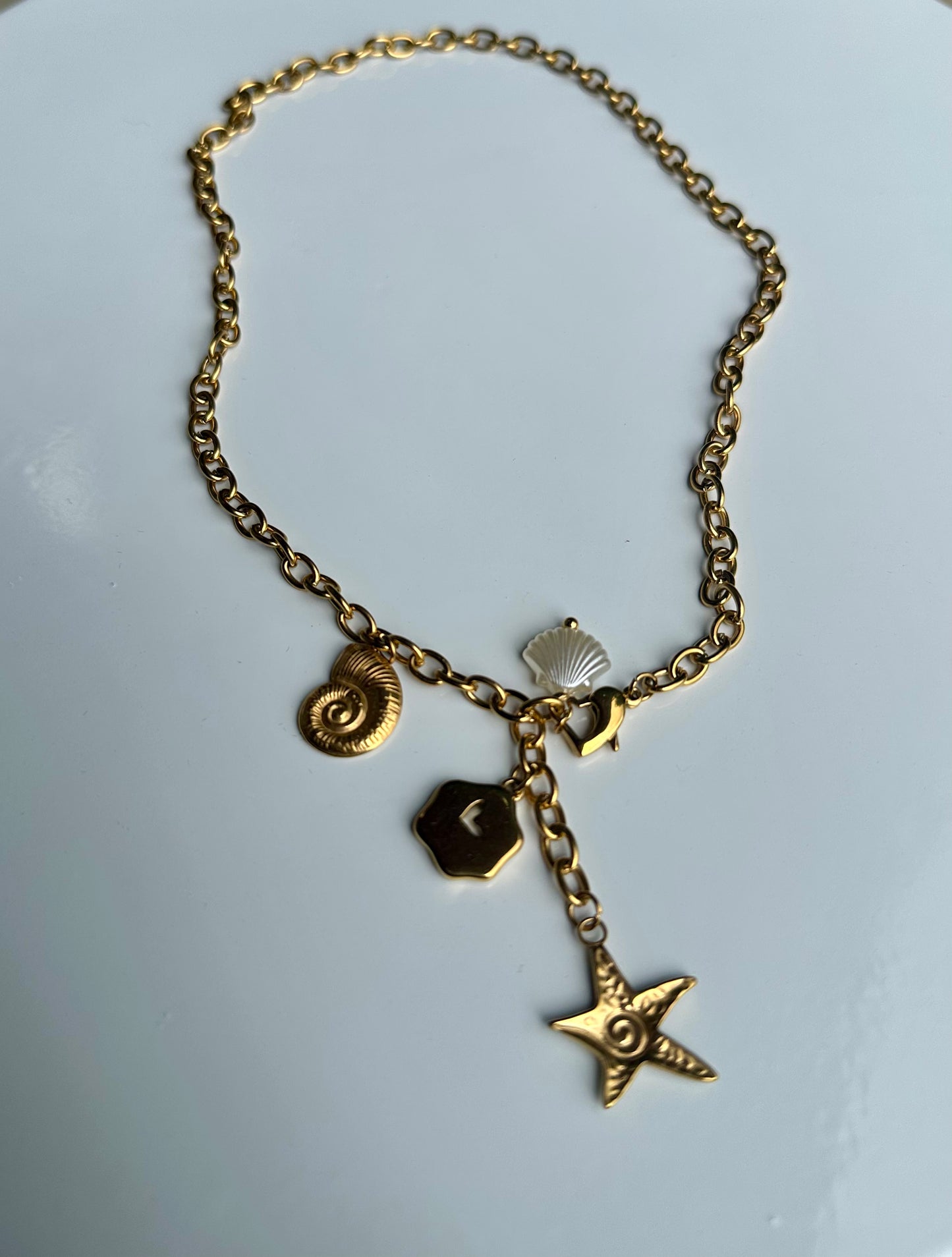 Ocean-Inspired Charm Necklace