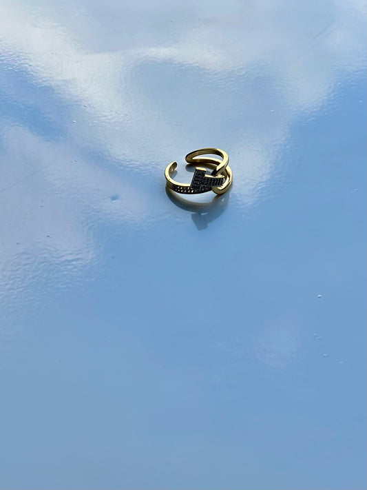 Crystal Crossover Ring