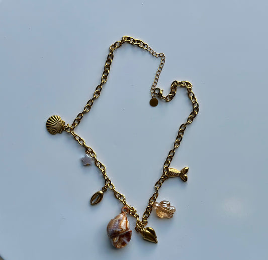 Seashell Charm Necklace