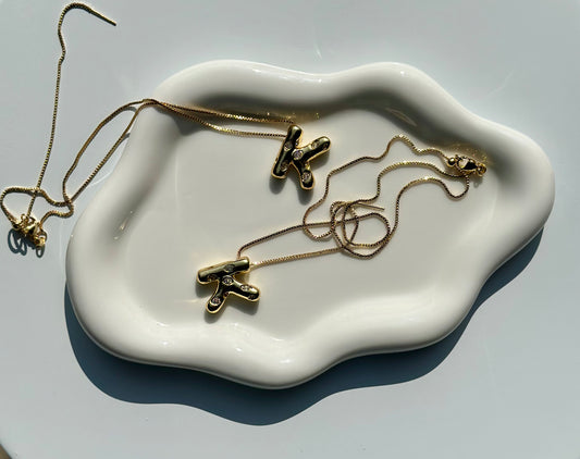 Crystal Initial Necklace