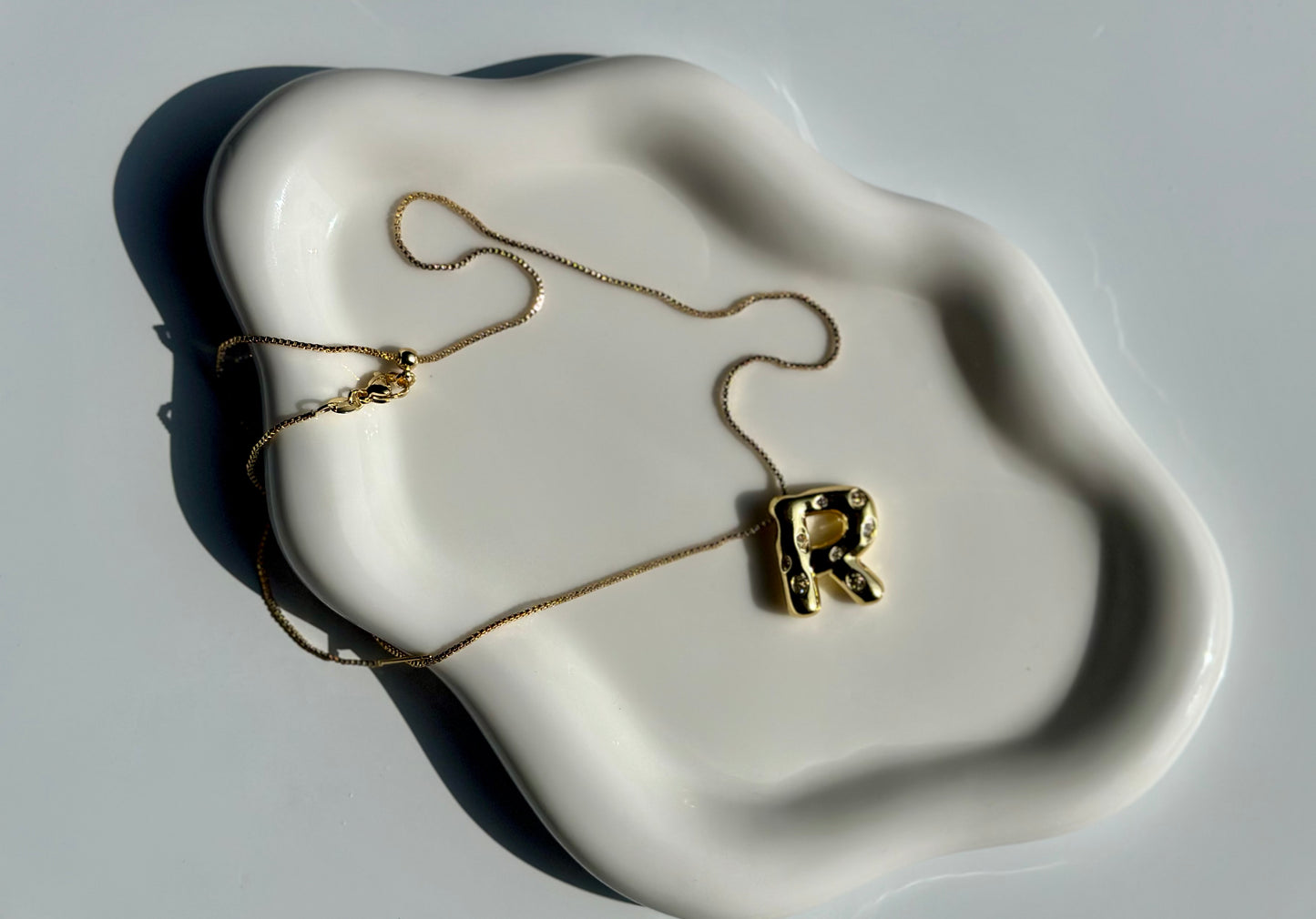 Crystal Initial Necklace